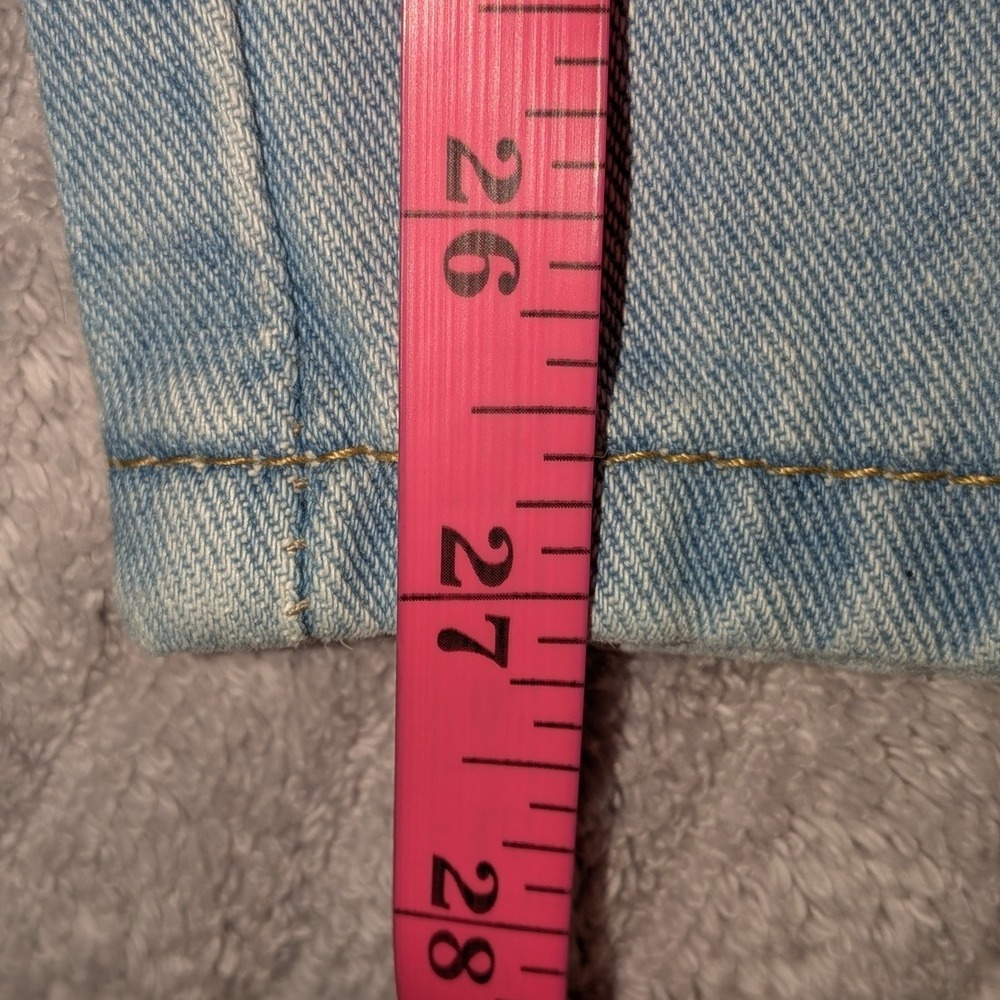 New Collection‎ Light Wash Denim Barrel High Waist Utility Pants Blue Large NWT - Picture 7 of 8